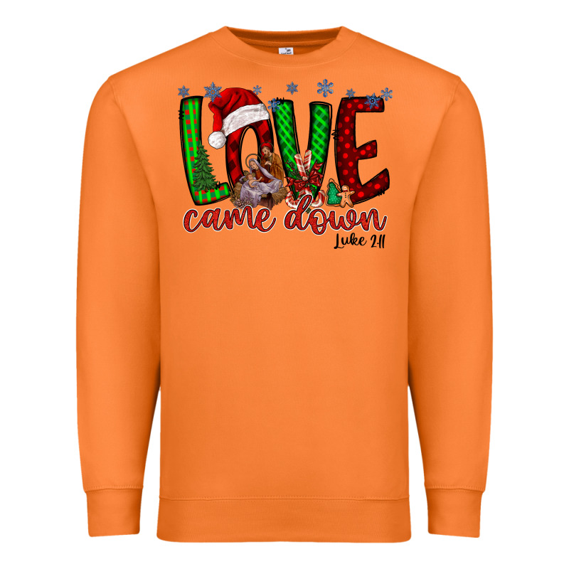 Love Came Dow Christmas Premium Sweatshirt by RacoonDesign | Teevron