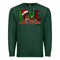 Sports Green love came dow christmas Premium Sweatshirt - RacoonDesign