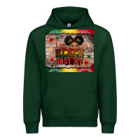 Forest Green i am black history Urban Hoodie - CowGirlArtShop