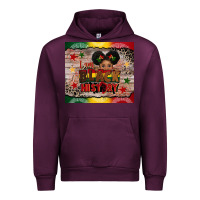 Mauve Wine i am black history Urban Hoodie - CowGirlArtShop
