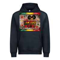 Navy i am black history Urban Hoodie - CowGirlArtShop