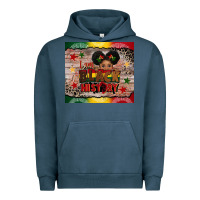 Pigment Midnight Navy i am black history Urban Hoodie - CowGirlArtShop