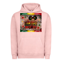 Pigment Salmon i am black history Urban Hoodie - CowGirlArtShop