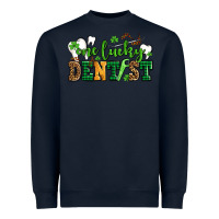 Navy st patricks day one lucky dentist Heavyweight Sweatshirt - AdoDesignShop