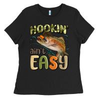 Black hookin' ain't easy Ladies Tee - MaliasSmallBusiness