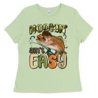 Matcha hookin' ain't easy Ladies Tee - MaliasSmallBusiness
