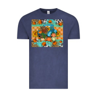 Vintage Denim Thanksgiving Truck With Turkey Vintage Tee - Artiststas