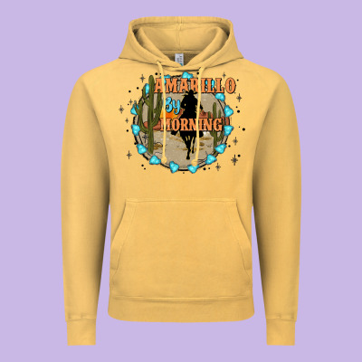 Amarillo By Morning Vintage Hoodie Designed By Jahusdesignshop