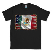 Mexico Flag And Usa Flag Classic Tee | Teevron