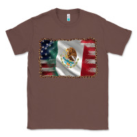 Chestnut mexico flag and usa flag Classic Tee - AdoDesignShop
