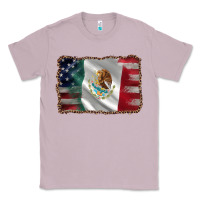 Lilac mexico flag and usa flag Classic Tee - AdoDesignShop