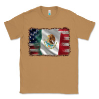 Toasted Coconut mexico flag and usa flag Classic Tee - AdoDesignShop