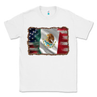 White mexico flag and usa flag Classic Tee - AdoDesignShop