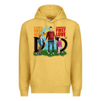 Antique Gold a sons first hero a daughters first love Premium Hoodie - JahusDesignShop