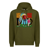 Army Green a sons first hero a daughters first love Premium Hoodie - JahusDesignShop
