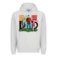 Dove Grey a sons first hero a daughters first love Premium Hoodie - JahusDesignShop