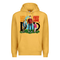 Mustard a sons first hero a daughters first love Premium Hoodie - JahusDesignShop