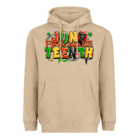 Mushroom juneteenth free ish since 1865 Heavyweight Hoodie - LillyAllenDesigns