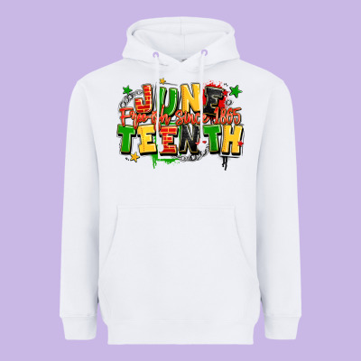 Juneteenth Free Ish Since 1865 Heavyweight Hoodie Designed By Lillyallendesigns