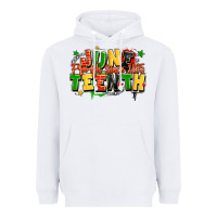 White juneteenth free ish since 1865 Heavyweight Hoodie - LillyAllenDesigns
