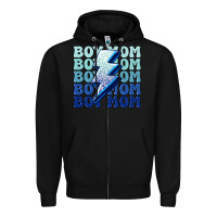 Black boy mom Zipper Hoodie - MaliasSmallBusiness