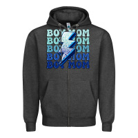 Charcoal Heather boy mom Zipper Hoodie - MaliasSmallBusiness