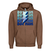 Chestnut boy mom Zipper Hoodie - MaliasSmallBusiness