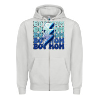 Dove Grey boy mom Zipper Hoodie - MaliasSmallBusiness