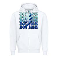 White boy mom Zipper Hoodie - MaliasSmallBusiness