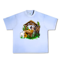 Grape Ice jesus holy night cows and sunflowers Urban Heavy Tee - AdoDesignShop
