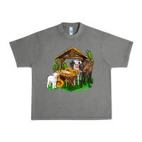 Tornado jesus holy night cows and sunflowers Urban Heavy Tee - AdoDesignShop