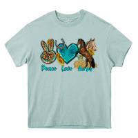 Arona peace love horses tbw Heavy Core Tee - texasbilliewilder