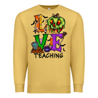 Antique Gold love taching halloween Premium Sweatshirt - RacoonDesign