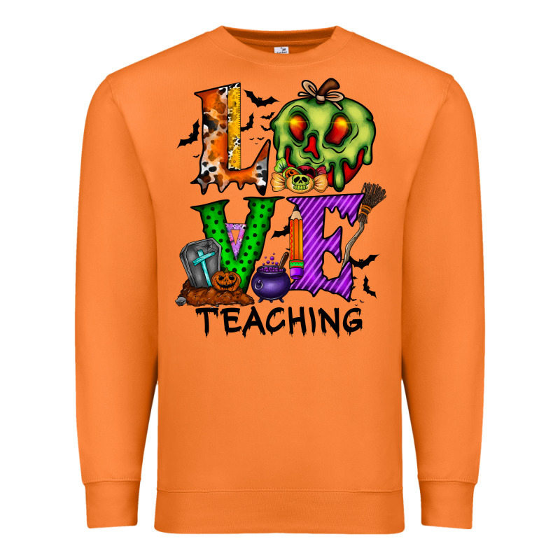 Love Taching Halloween Premium Sweatshirt by RacoonDesign | Teevron