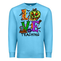 Ocean Blue love taching halloween Premium Sweatshirt - RacoonDesign