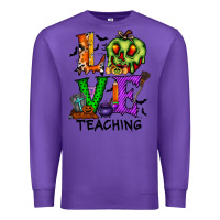 Purple love taching halloween Premium Sweatshirt - RacoonDesign