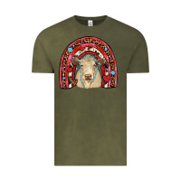 Vintage Olive valentines charolais  rainbow Vintage Tee - JahusDesignShop