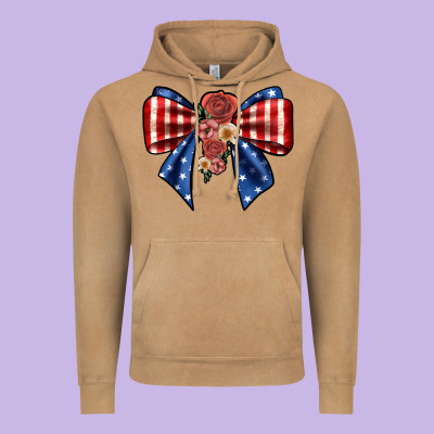 Bow Vintage Hoodie Designed By Jahusdesignshop