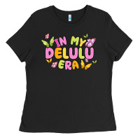 Black in my delulu era Ladies Tee - MaliasSmallBusiness