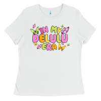 White in my delulu era Ladies Tee - MaliasSmallBusiness