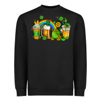 Black st patricks coffee Heavyweight Sweatshirt - AdoDesignShop