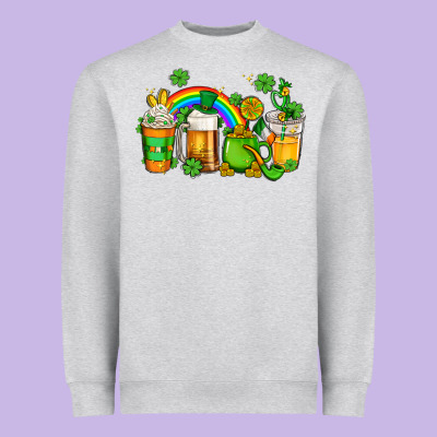 St Patricks Coffee Heavyweight Sweatshirt Designed By Adodesignshop
