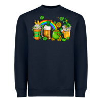 Navy st patricks coffee Heavyweight Sweatshirt - AdoDesignShop