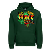 Forest Green i am black history Urban Hoodie - CowGirlArtShop