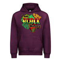 Mauve Wine i am black history Urban Hoodie - CowGirlArtShop