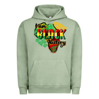 Pigment Oil Green i am black history Urban Hoodie - CowGirlArtShop