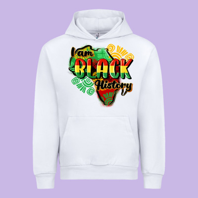 I Am Black History Urban Hoodie Designed By Cowgirlartshop