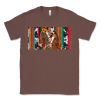 Chestnut western horses gemstone horse cowhide leopard floral background licens Classic Tee - Artiststas