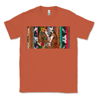 Copper western horses gemstone horse cowhide leopard floral background licens Classic Tee - Artiststas