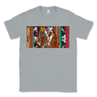 Heather Grey western horses gemstone horse cowhide leopard floral background licens Classic Tee - Artiststas